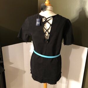 Forever 21 Black Linen Dress Size M NWT